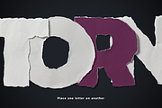 Torn Paper Letters, an Object Graphic by Mint Pixels (Thumbnail 3 of 6)