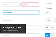 Complete UI Kit (PSD), an UI Kit Template by Jamie Peak (Thumbnail 1 of 4)