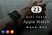 23 Apple Watch Real Photo Mockups, a Wearable Device Mockup by Xus Badia (Thumbnail 1 of 3)