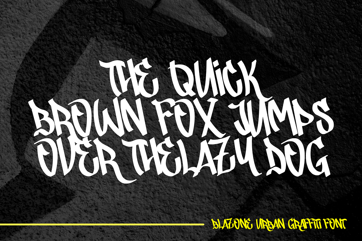 Blazone – Graffiti Font, a Handwritten Font by MJB Letters (Photo 6 of 10)