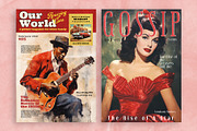 50's Magazine Cover Templates, a Magazine Template by Studio Dusk (Thumbnail 8 of 14)