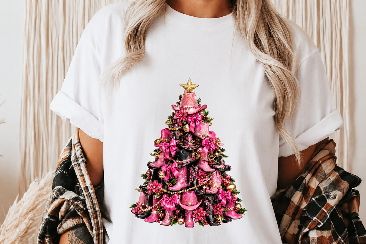 Coquette Cowgirl Christmas Tree PNG, a Transportation Illustration by Digital Artistic99 (Photo 6 of 9)