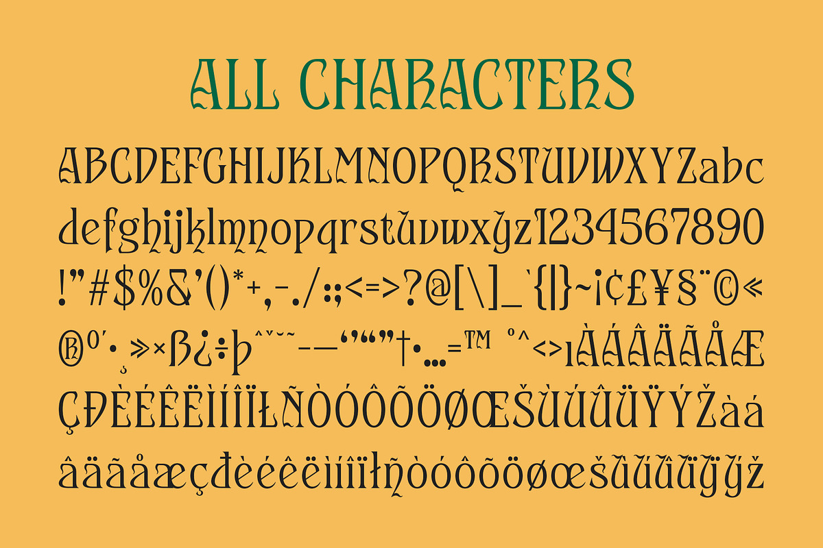 CS Arcane – Decorative Font, a Serif Font by Craft Supply Co. (Photo 8 of 8)
