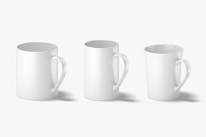 18 Ceramic Mugs 3D Model