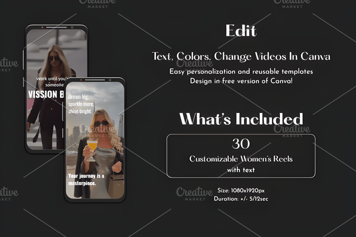 30 Reels for Ambitious and Elegant, a Social Media Template by Ink Gallery (Photo 2 of 5)