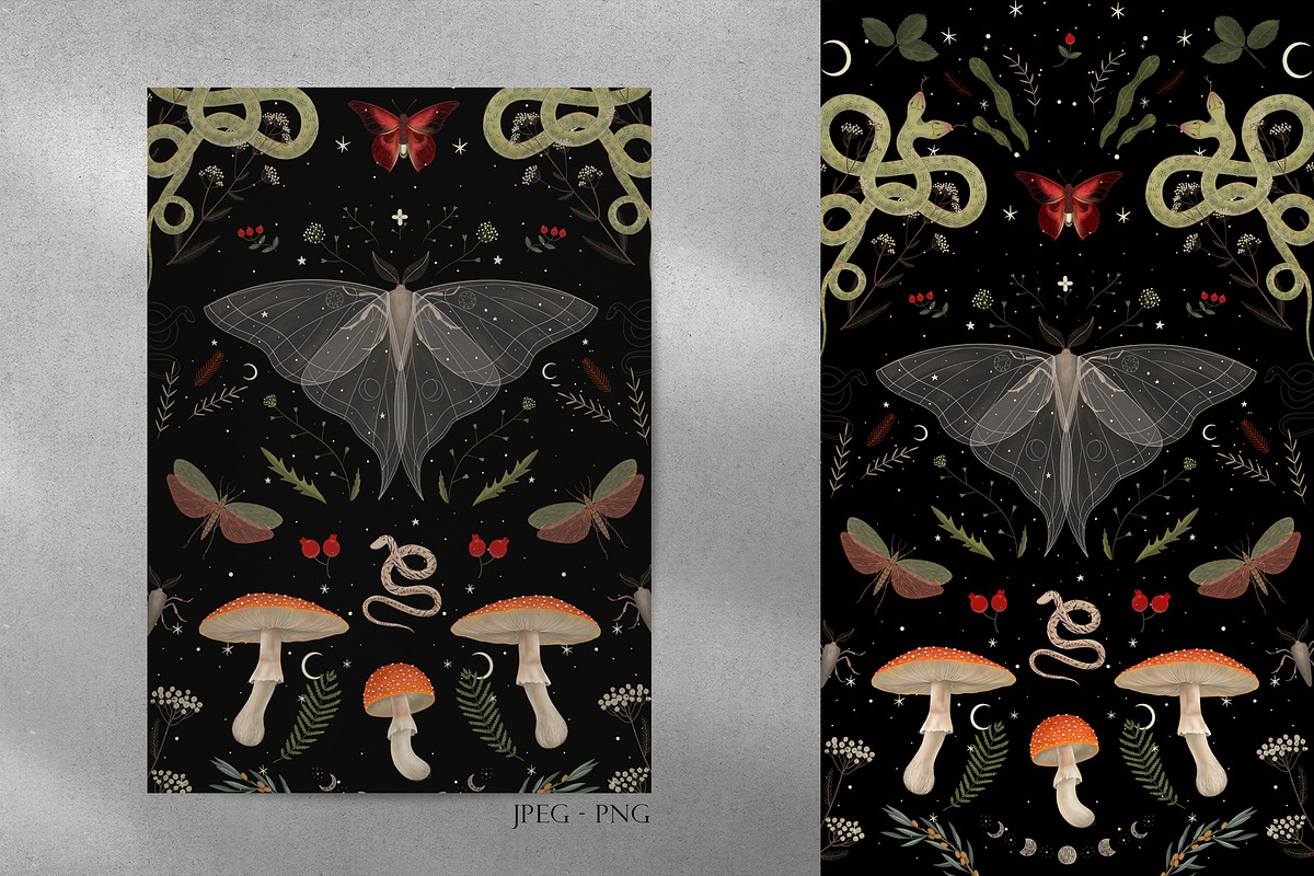 Mystical Forest. Graphic collection, a Pattern Graphic by Chikovnaya (Photo 4 of 7)