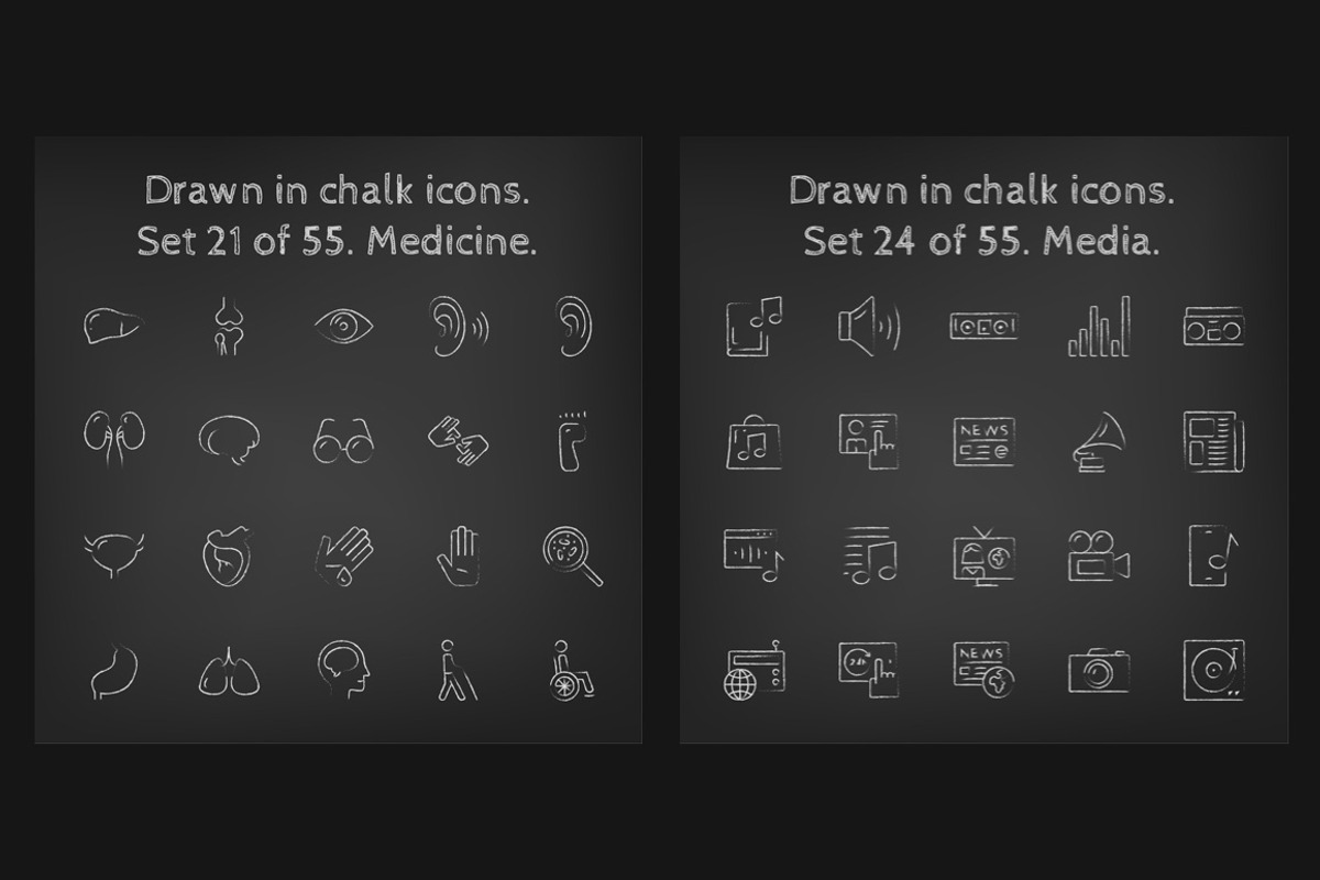 1100 Chalkboard vector icons pack, an Outline Icon by Visual Generation (Photo 14 of 31)