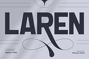 Laren Modern - Branding Logo Font, a Sans Serif Font by Nirmana Visual (Thumbnail 1 of 15)