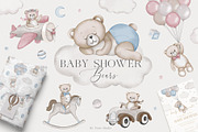 Baby Shower Bears - Kids Graphic Set, an Animal Illustration by Veris Studio (Thumbnail 1 of 18)