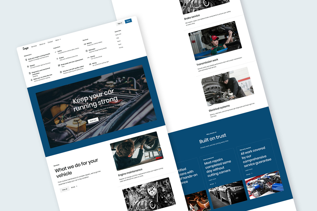 Car Service - Landing Page, a Websites & App Template by RPWDS (Photo 2 of 3)