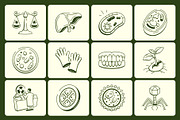 Biology Doodles Icon Pack, an Outline Icon by Vectors Market (Thumbnail 6 of 7)