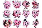 Cute Pink Heart Sublimation, an Illustration by DreamArtGraphic (Thumbnail 4 of 4)