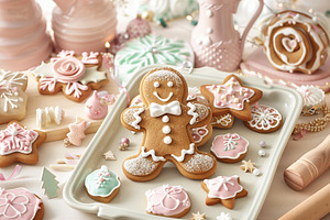 Festive Gingerbread Man, a Holiday Photo by Imaginarium
