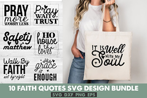 Faith Quotes Svg Bundle, an Education Illustration by Libby Wishes
