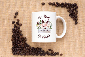 Mug Mockup - Coffee Beans & Hessian