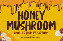 Honey Mushroom -Display Cartoon Font