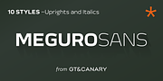 Meguro Sans, a Sans Serif Font by GT&CANARY (Thumbnail 1 of 12)