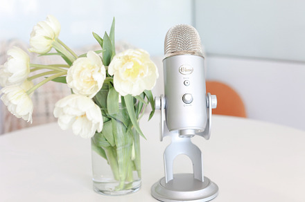 Podcaster styled stock photo 001 stock photograph