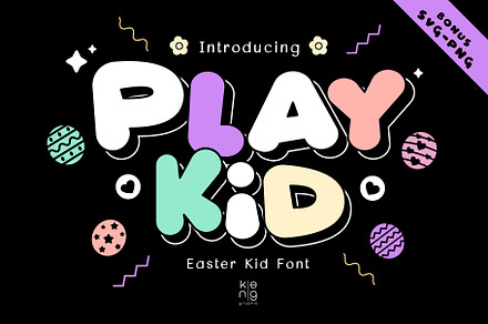Play Kid Font, a Handwritten Font by KengGraphic