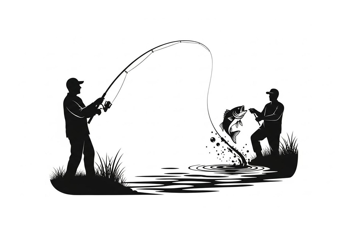 Fishing Silhouette Vector Bundle, an Illustration by hafijul (Photo 46 of 51)