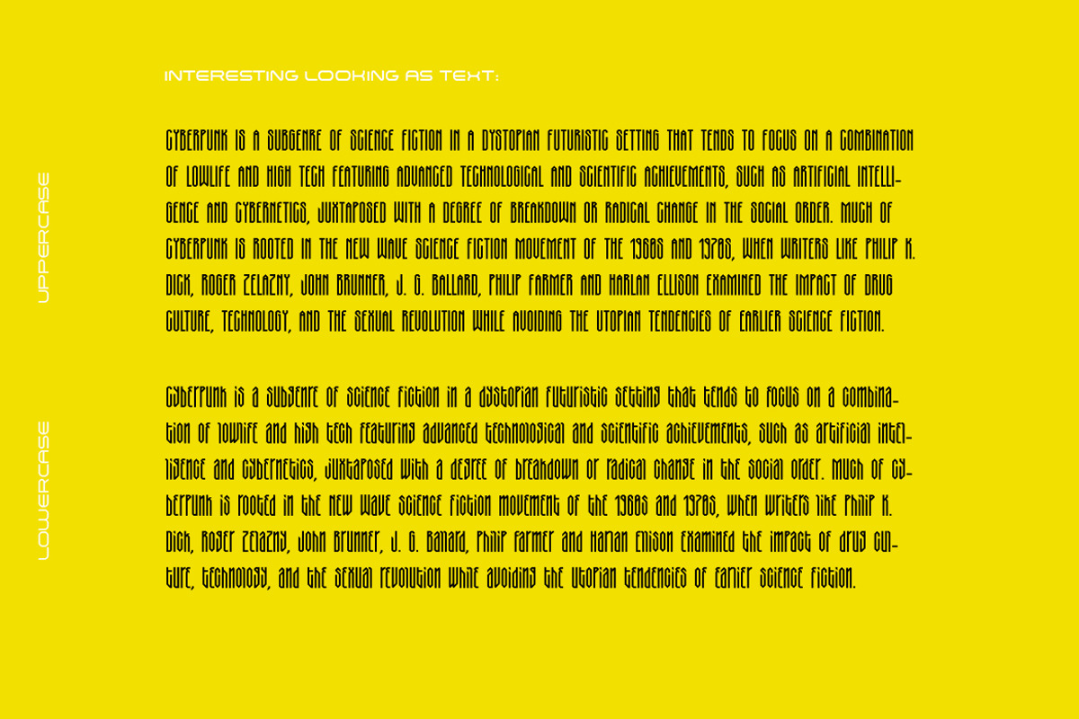 Cyberpunk Technology Gothic Condense, a Sans Serif Font by Sentavio (Photo 5 of 5)