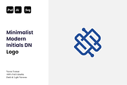 Minimalist Modern Initials DN Logo, a Branding & Logo Template by Luxury Logos (Thumbnail 1 of 4)