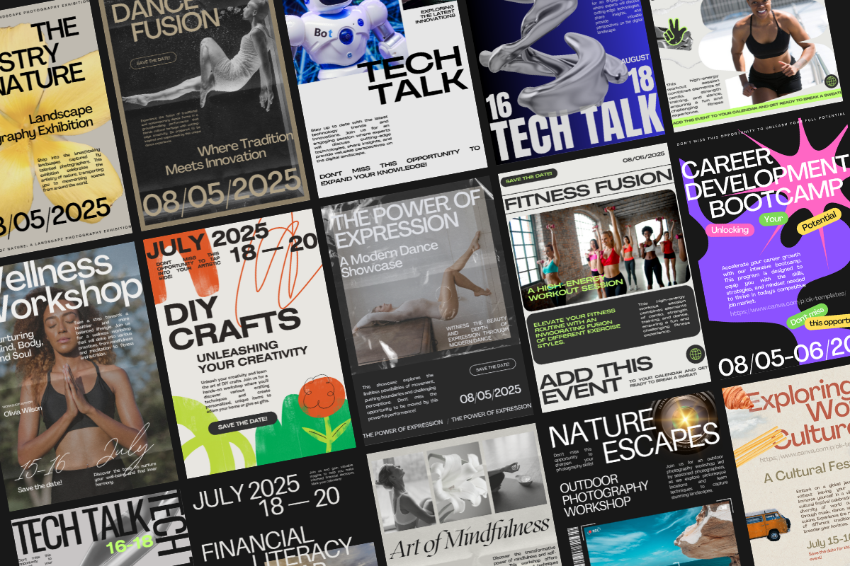 Poster/Flyer Set for Canva Users, a Flyer Template by Make It Yours Lab. (Photo 2 of 17)