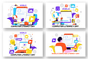 10 World Computer Literacy Day, an Object Illustration by denayunebgt (Thumbnail 3 of 4)