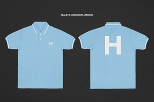 Realistic Polo Shirt Mockup 2