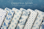 Vintage Christmas Pattern Collection, a Pattern Graphic by Olya Creative (Thumbnail 5 of 21)