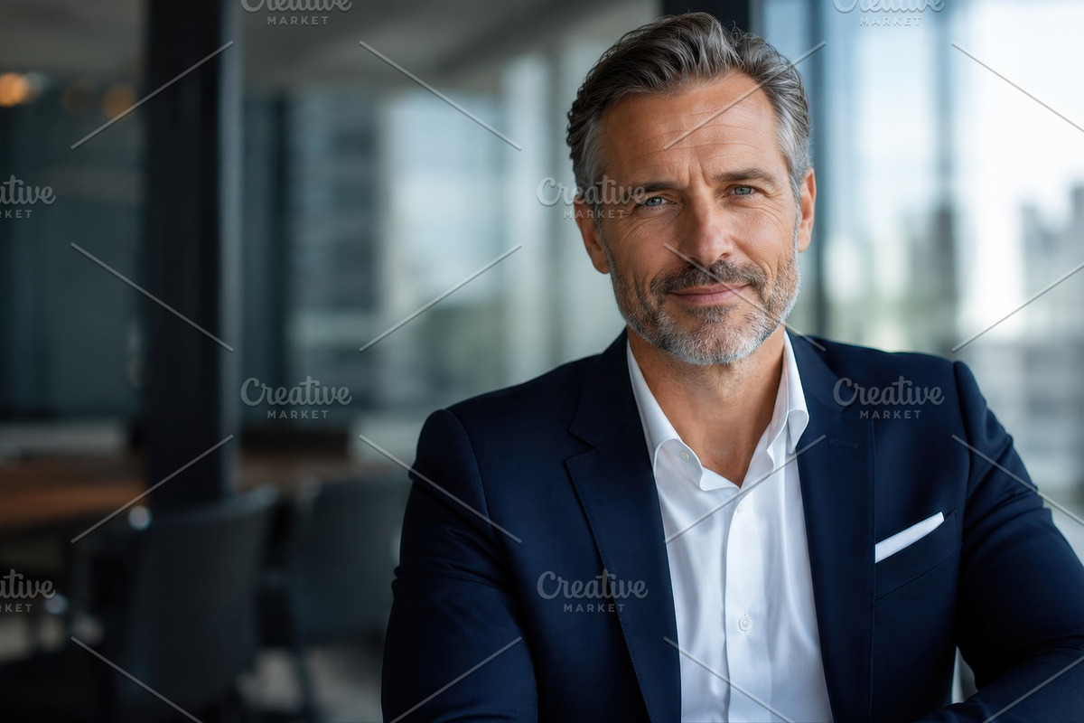 Businessman poses in office setting, a Photo by Beautiful things (Photo 2 of 2)
