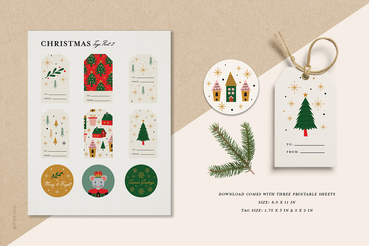 Christmas Collection Illustrations, an Illustration by Pixejoo (Photo 6 of 15)