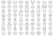 Dog Head Silhouettes Bundle, an Object Graphic by pet design shop (Thumbnail 9 of 12)