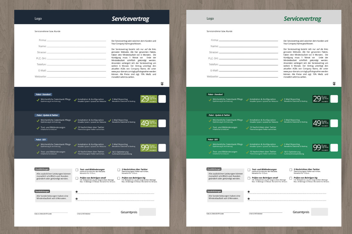 Service Contract and Proposal, a Stationery Template by GoodDesignCreation (Photo 1 of 4)