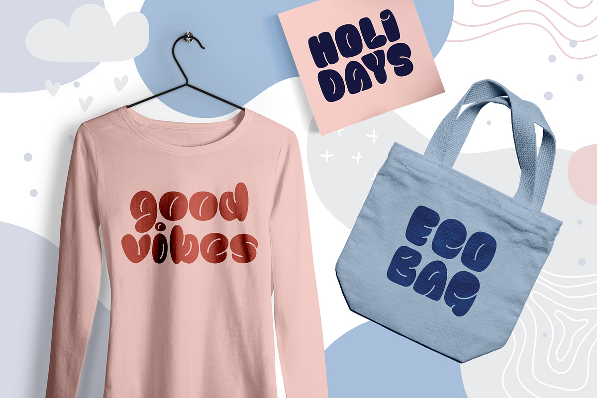 Sweet Sky Rotund Retro Groovy Font preview 5
