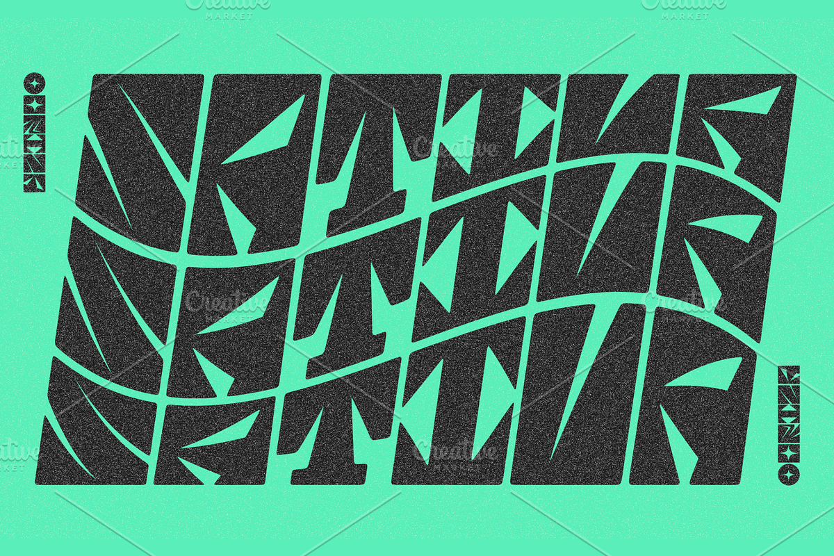 Batomey - Retro Display, a Symbol Font by Mofr 24 (Photo 2 of 9)