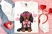 Valentine Dachshund PNG, an Illustration by Canvas Craft (Thumbnail 3 of 6)
