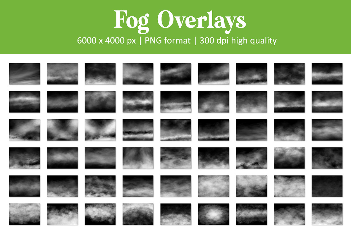 Realistic Fog Overlays, an Object Graphic by DreamyOverlay (Photo 6 of 7)