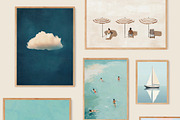 Coastal Wall Art Prints Bundle, a Background Graphic by Artemsky (Thumbnail 8 of 15)