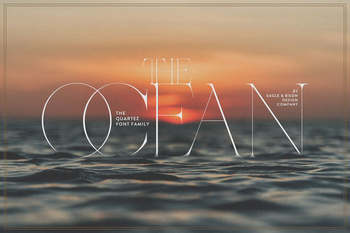 Quartez - A Redesigned Font Family, a Serif Font by Eagle & Bison Design Co. (Photo 2 of 6)