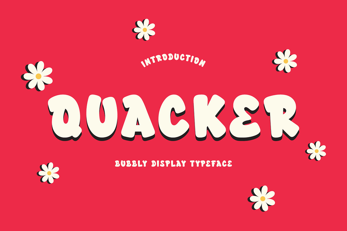 PGR Quacker - Bubble Font, a Handwritten Font by Pikgura (Photo 1 of 6)