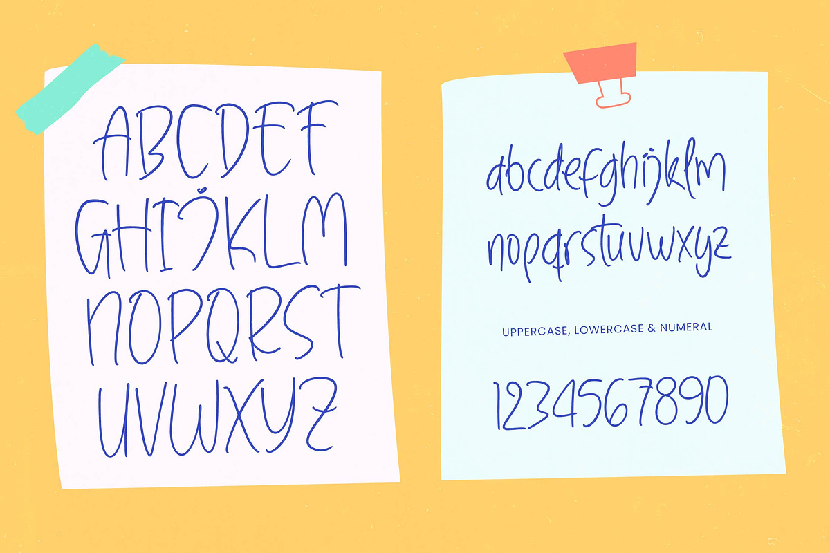 Sanknotes - Sticky Notes Font, a Script Font by stylishtype.co (Photo 6 of 20)