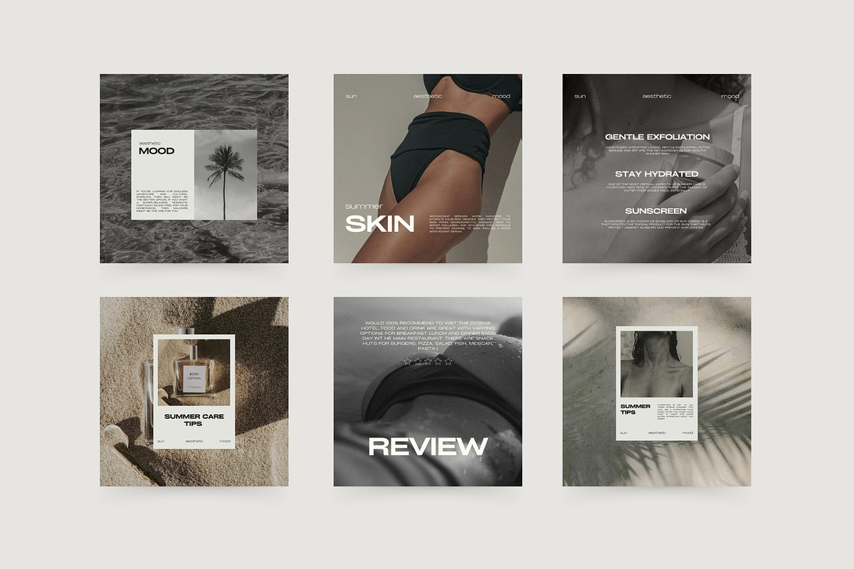 Aesthetic Instagram Templates XIII, a Social Media Template by Instprofi | Studio Estimo