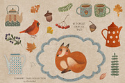 Foxberry Tales – Autumn Clipart Set, an Object Graphic by alonahaidash (Thumbnail 6 of 13)