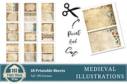 Medieval Grunge Illustrations Paper, an Illustration by NiiiNArt (Thumbnail 6 of 8)