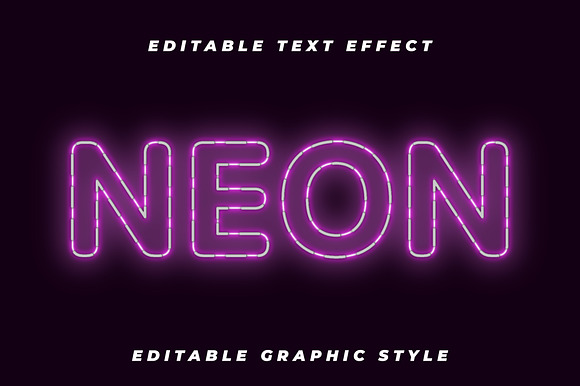 Neon Light Lined Text Effect preview 4