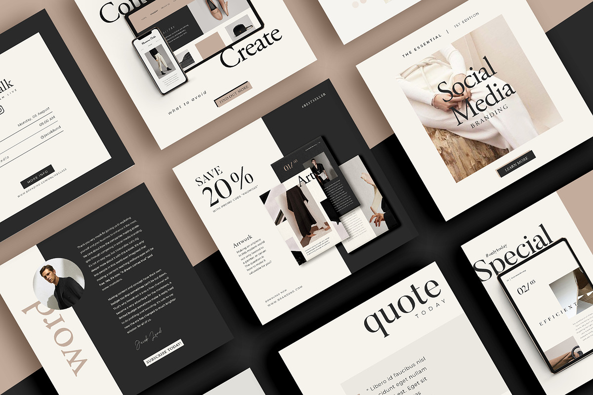 Lead Marketing Bundle | Canva & PS, a Social Media Template by Eviory (Photo 5 of 25)