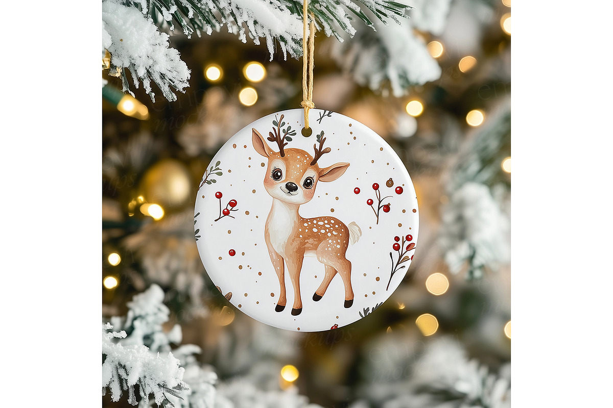 Ceramic Ornament Mockup, a Merchandise Mockup by EmpaviMockups (Photo 5 of 6)
