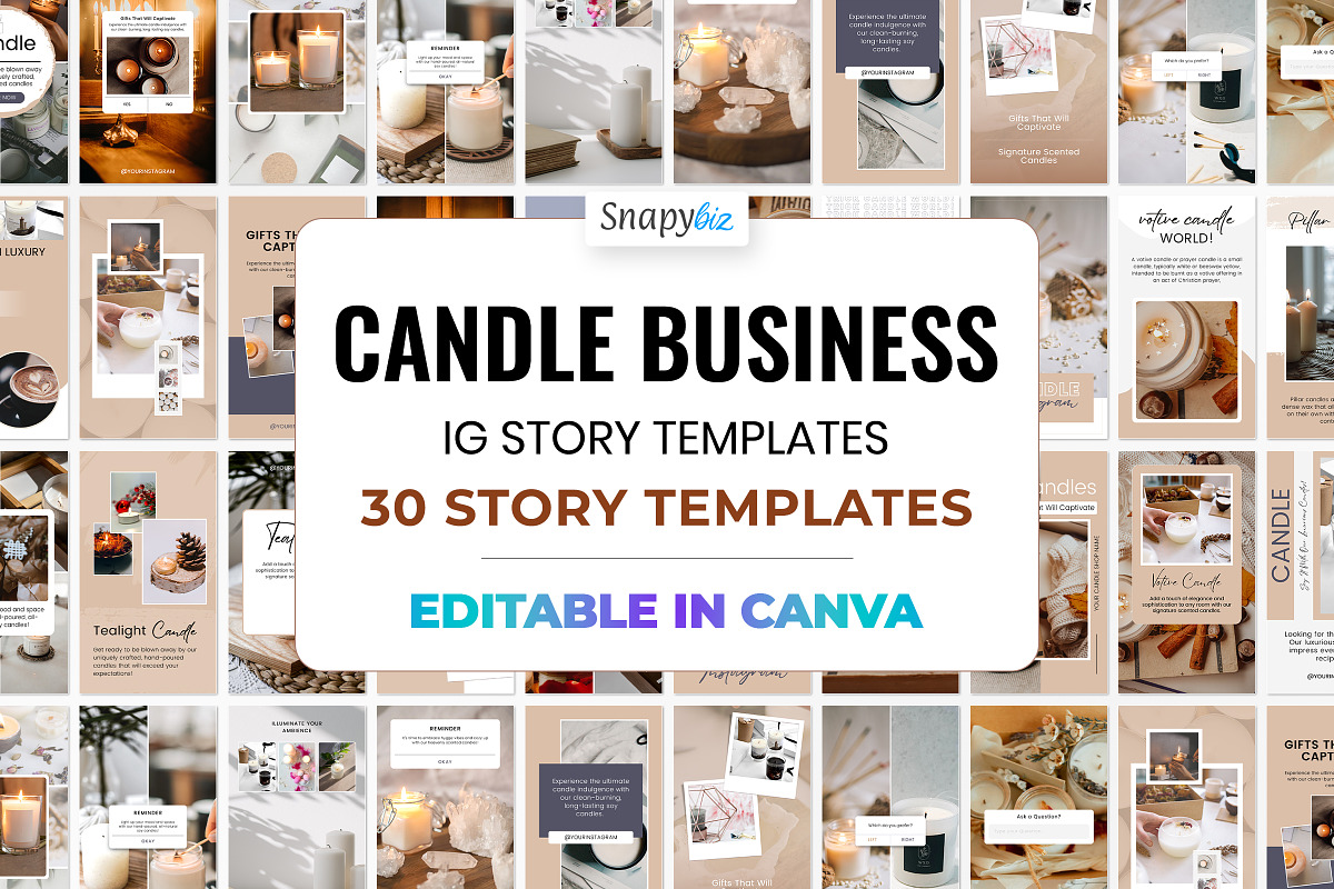 Candle Instagram Story Templates preview 2