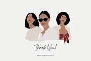 Minimalist Woman Illustrations, an Illustration by Saga Design Studio (Thumbnail 6 of 6)